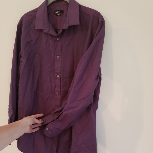 Burgundy Men's Dress Shirt 👔😍 - Picture 4 of 4